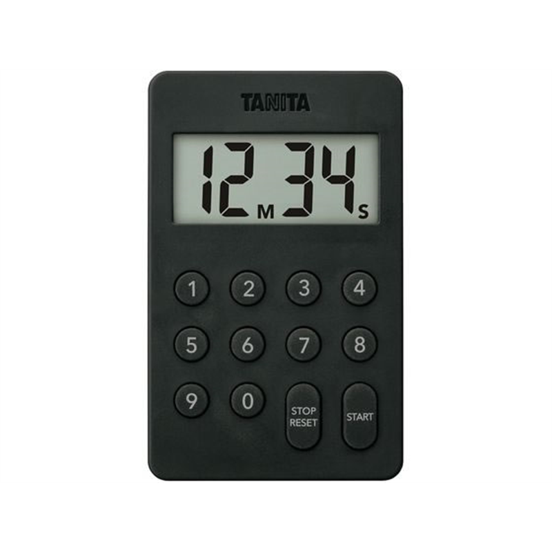 タニタ テンキータイマー TD415BK ブラック 6814721 1個（ご注文単位1個）【直送品】