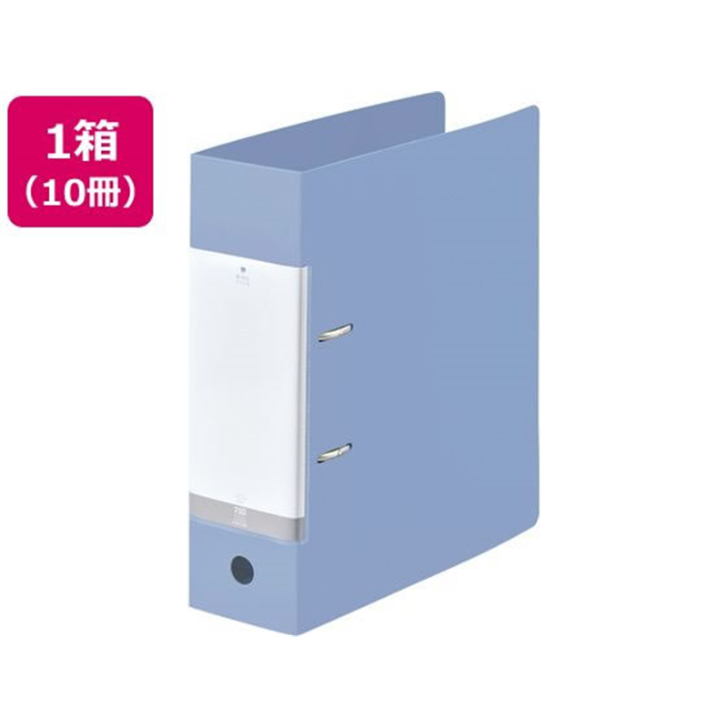 リヒトラブ D型リングファイル A4タテ 背幅88mm 水 10冊 G2290-1 1箱(ご注文単位1箱)【直送品】