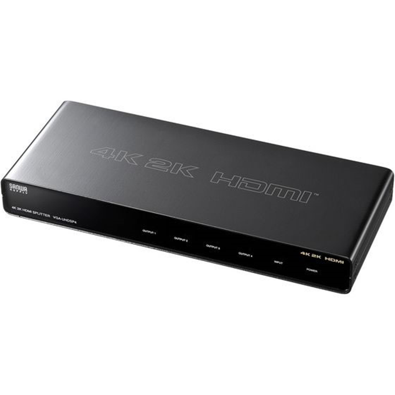 サンワサプライ 4K2K対応HDMI分配器 4分配 VGA-UHDSP4 1個（ご注文単位1個）【直送品】