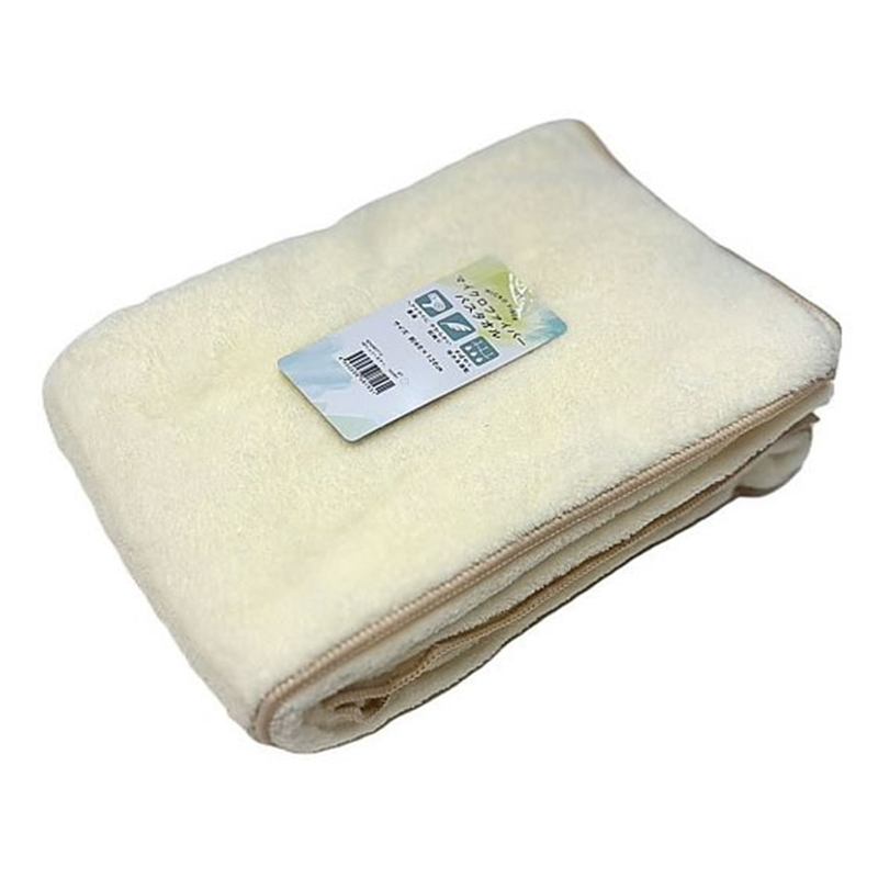 林 マイクロファイバーバスタオル 60×120cm IVORY 10枚 54-0055-1 1セット(ご注文単位1セット)【直送品】