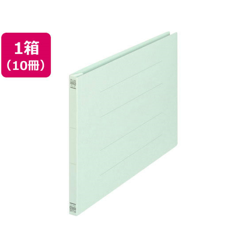 プラス フラットファイル ノンステッチ A4ヨコ ブルー 10冊 NO.022N 78-2 1箱(ご注文単位1箱)【直送品】
