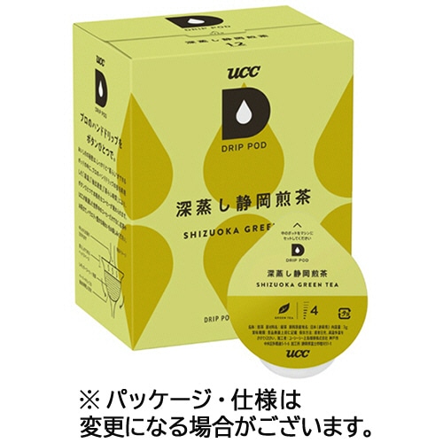UCC DRIP POD(ドリップポッド) 深蒸し静岡煎茶 12個/箱 ※軽(ご注文単位1箱)【直送品】