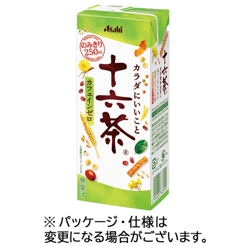 アサヒ飲料 十六茶 250ml 紙パック 24本/箱 ※軽(ご注文単位1箱)【直送品】