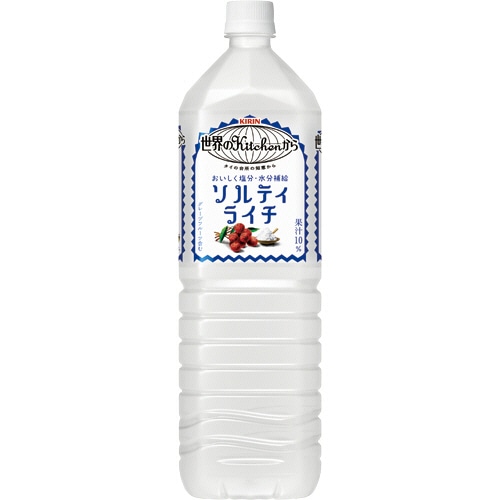 キリンビバレッジ 世界のKitchenから ソルティライチ 1.5L ペットボトル 16本/箱 ※軽（ご注文単位1箱）【直送品】