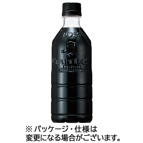 サントリー クラフトボス ブラック ラベルレス 500ml ペットボトル 24本/箱 ※軽（ご注文単位1箱）【直送品】