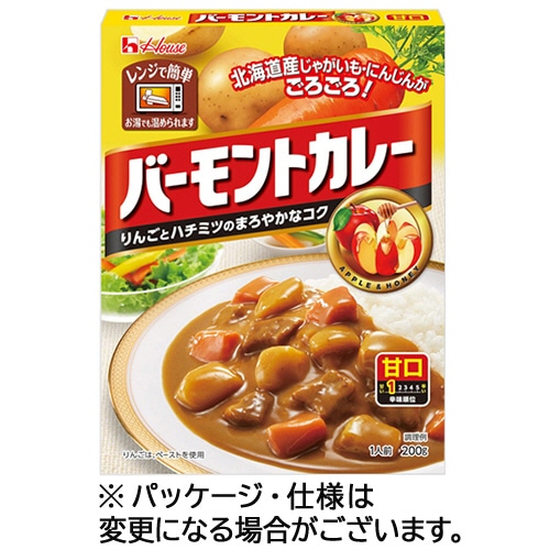 ハウス食品 レトルトバーモントカレー 甘口 200g 10食/セット ※軽（ご注文単位1セット）【直送品】