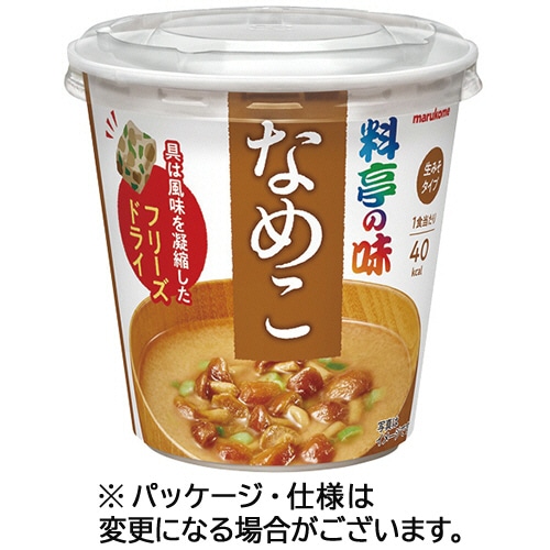 マルコメ カップ 料亭の味 フリーズドライなめこ 22g 6食/セット ※軽（ご注文単位1セット）【直送品】
