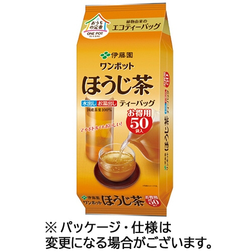 伊藤園 ワンポットエコティーバッグ ほうじ茶 50個/袋 ※軽（ご注文単位1袋）【直送品】