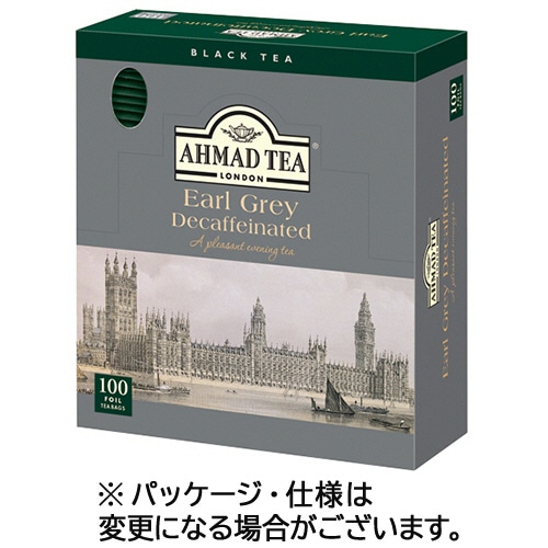 AHMAD TEA デカフェアールグレイ 1箱(100バッグ)(ご注文単位1箱)【直送品】