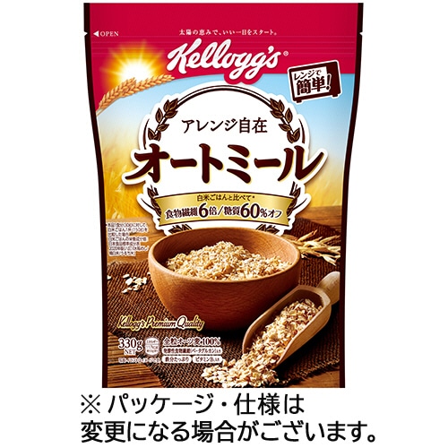 日本ケロッグ オートミール 330g 1パック(ご注文単位1パック)【直送品】