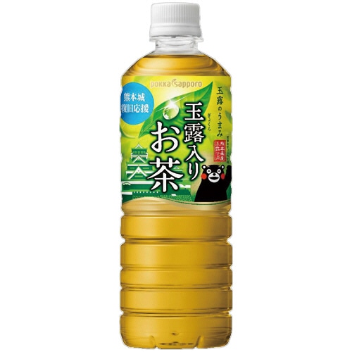 ポッカサッポロ 玉露入りお茶 600ml ペットボトル 1ケース(24本)(ご注文単位1ケース)【直送品】