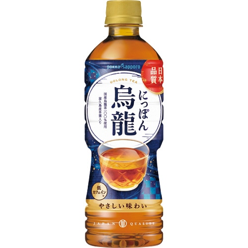 ポッカサッポロ にっぽん烏龍 525ml ペットボトル 1ケース(24本)(ご注文単位1ケース)【直送品】