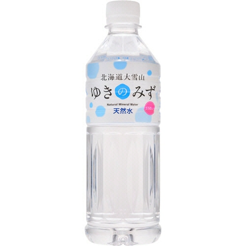 ロジネットジャパン 北海道大雪山ゆきのみず 550ml ペットボトル 1セット(96本:24本×4ケース)(ご注文単位1セット)【直送品】