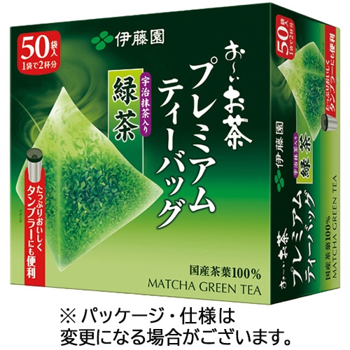 伊藤園　おーいお茶　プレミアムティーバッグ　宇治抹茶入り緑茶　1セット（300バッグ：50バッグ×6箱）（ご注文単位1セット）【直送品】