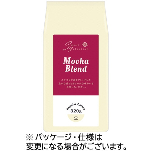三本珈琲 焙煎豆 モカブレンド 320g 豆 /パック※軽(ご注文単位1パック)【直送品】