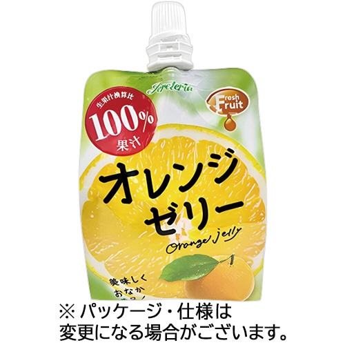 セイウ Jereteriaフレッシュフルーツ オレンジゼリー 180g パウチ 1セット(18パック:6パック×3ケース)/セット※軽(ご注文単位1セット)【直送品】