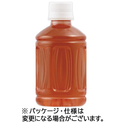 富永貿易 神戸茶房 麦茶 ラベルレス 280mL ペットボトル 1ケース(24本) ※軽(ご注文単位1本)【直送品】