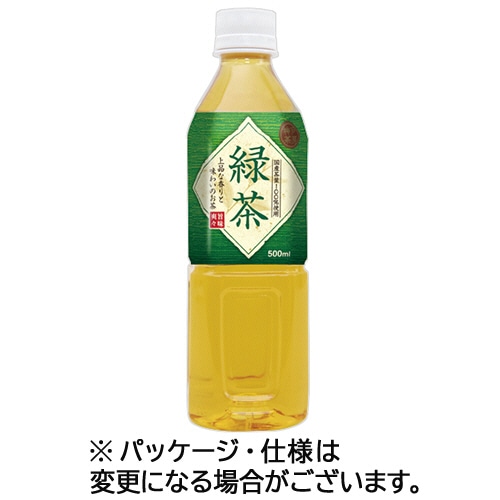 富永貿易 神戸茶房 緑茶 500mL ペットボトル 1ケース(24本) ※軽(ご注文単位1ケース)【直送品】