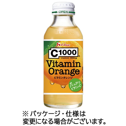 ハウスウェルネスフーズ C1000 ビタミンオレンジ 140mL 瓶 1ケース(30本) ※軽（ご注文単位1ケース）【直送品】
