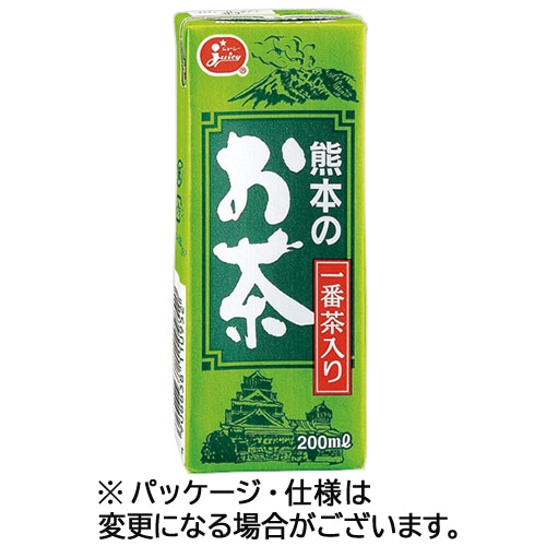 熊本県果実農業協同組合連合会 ジューシー 熊本のお茶 200mL 紙パック 1セット(48本:24本×2ケース) ※軽(ご注文単位1セット)【直送品】
