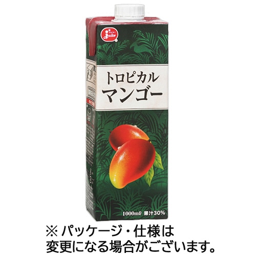 熊本県果実農業協同組合連合会 ジューシー トロピカルマンゴー 1L 紙パック 1ケース(6本) ※軽（ご注文単位1ケース）【直送品】