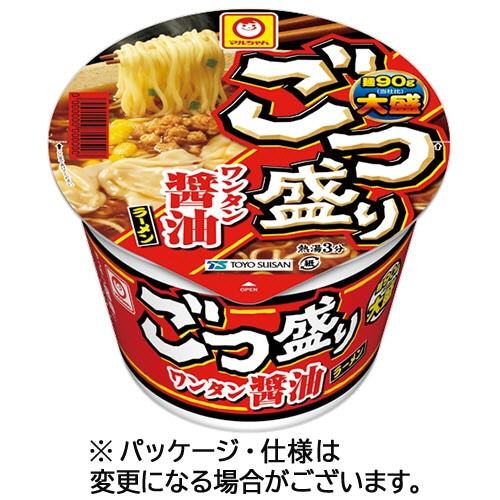 東洋水産 マルちゃん ごつ盛り ワンタン醤油ラーメン 117g 1セット(24食:12食×2ケース) ※軽（ご注文単位1セット）【直送品】