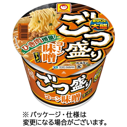 東洋水産 マルちゃん ごつ盛り コーン味噌ラーメン 138g 1セット(24食:12食×2ケース) ※軽（ご注文単位1セット）【直送品】