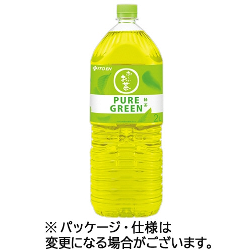 伊藤園 おーいお茶 PURE GREEN 2L ペットボトル 1セット(12本:6本×2ケース) ※軽(ご注文単位1セット)【直送品】