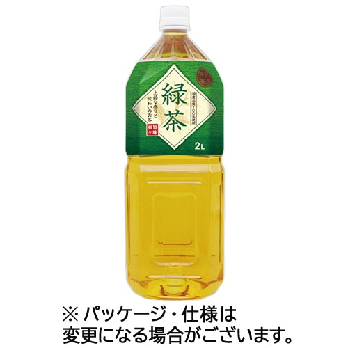 富永貿易 神戸茶房 緑茶 2L ペットボトル 1ケース(6本) ※軽(ご注文単位1ケース)【直送品】