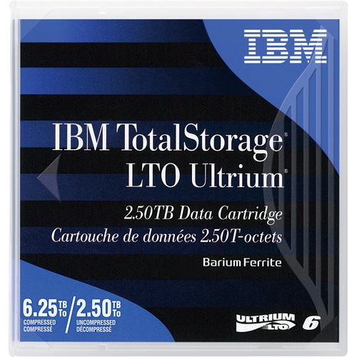 IBM LTO Ultrium6 データカートリッジ 2.5TB/6.25TB 00V7590 1巻(ご注文単位1巻)【直送品】