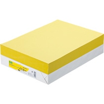 >TANOSEE αエコカラーペーパーII B4 イエロー 500枚/冊(ご注文単位1冊)【直送品】