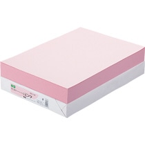 TANOSEE αエコカラーペーパーII B4 ピンク 500枚/冊(ご注文単位1冊)【直送品】