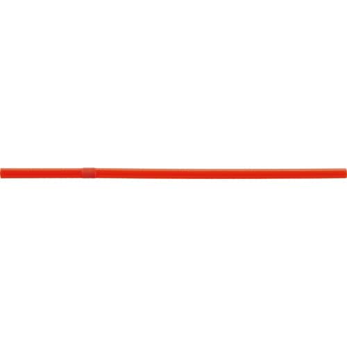 羽柴化成工業 バイオポリ25%配合ストロー フレックスタイプ 紙包装 Φ6×210mm レッド 500本/袋(ご注文単位1袋)【直送品】