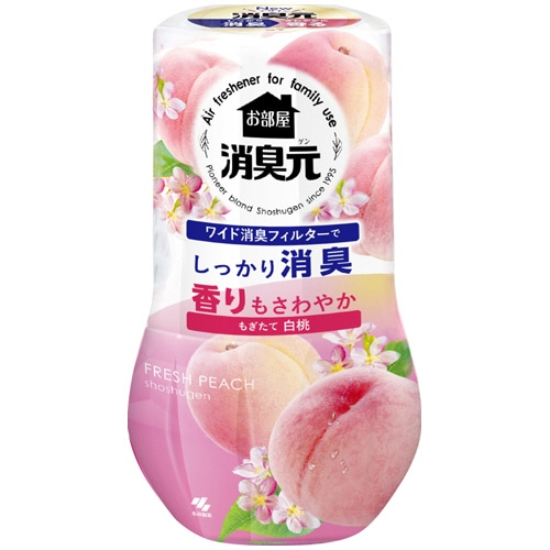 小林製薬 お部屋の消臭元 もぎたて白桃 400ml 1個(ご注文単位1個)【直送品】