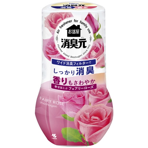 小林製薬 お部屋の消臭元 幸せはこぶフェアリーローズ 400ml 3個/セット(ご注文単位1セット)【直送品】