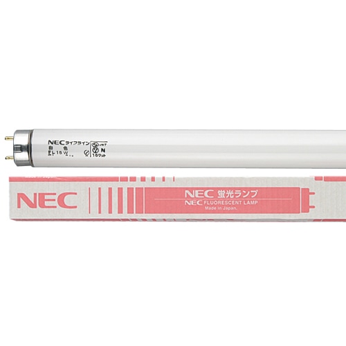 ホタルクス(NEC) 蛍光ランプ ライフライン 直管グロースタータ形 20W形 白色 FL20SSW18/4K-L 4本/袋（ご注文単位1袋）【直送品】