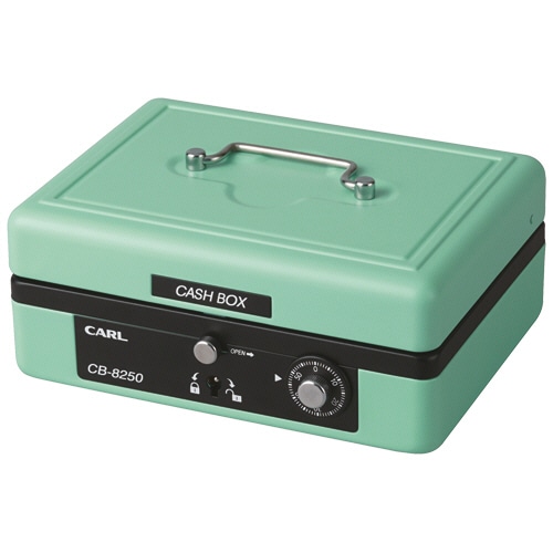 カール事務器 キャッシュボックス A6 W195×L155×H87mm ライトグリーン CB-8250-U 1台(ご注文単位1台)【直送品】