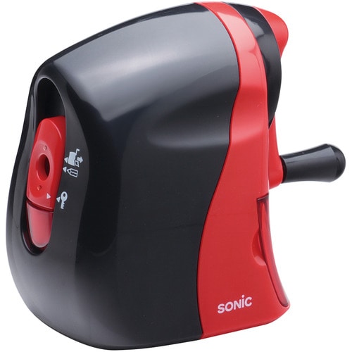 ソニック かるハーフ 手動鉛筆削り 黒赤 SK-802-R 1台(ご注文単位1台)【直送品】