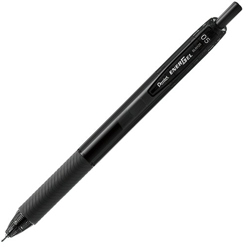 ぺんてる ゲルインキボールペン エナージェルエス 0.5mm 黒 BLN125-A 1本（ご注文単位1本）【直送品】