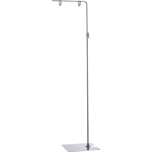 店研創意 ストア・エキスプレス フロアスタンド クロームメッキ W360×D300×H1400-2500mm 1台（ご注文単位1台）【直送品】