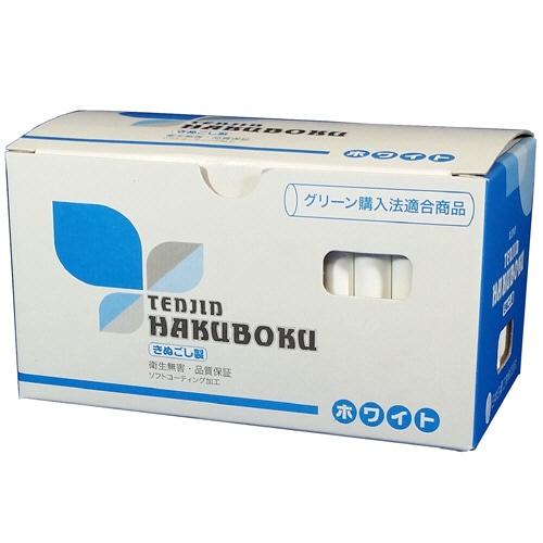 日本白墨工業 天神印チョーク(石膏カルシウム製) 白 CH-1 100本/箱（ご注文単位1箱）【直送品】