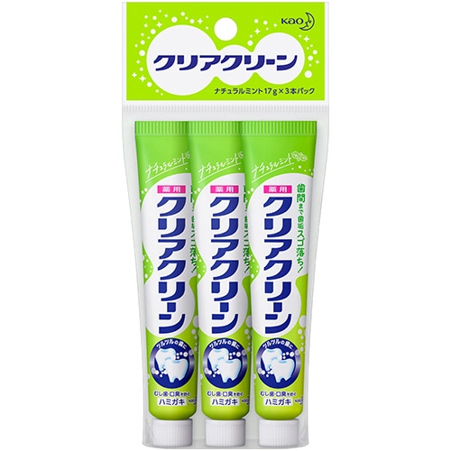 花王 クリアクリーン ナチュラルミントミニ 17g 3本/袋（ご注文単位1袋）【直送品】