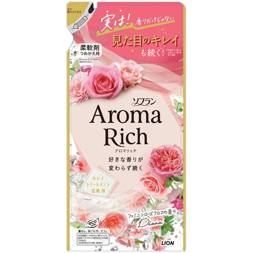 ライオン ソフラン アロマリッチ ダイアナ つめかえ用 380ml 1パック(ご注文単位1パック)【直送品】