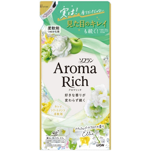 ライオン ソフラン アロマリッチ エリー つめかえ用 380ml 1パック(ご注文単位1パック)【直送品】