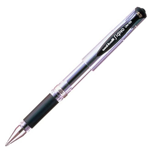 三菱鉛筆　ゲルインクボールペン　ユニボール　シグノ　太字　1.0mm　黒　UM153.24　1本（ご注文単位1本）【直送品】
