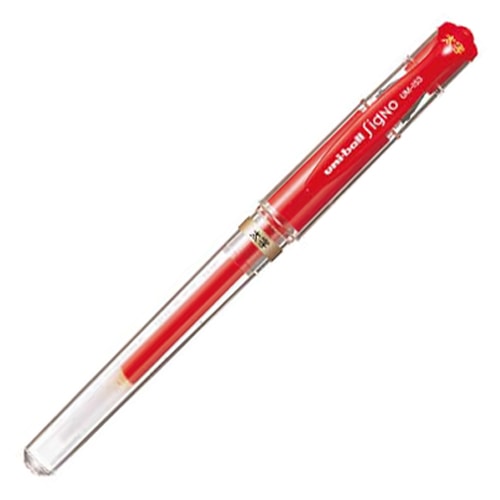 三菱鉛筆　ゲルインクボールペン　ユニボール　シグノ　太字　1.0mm　赤　UM153.15　1本（ご注文単位1本）【直送品】