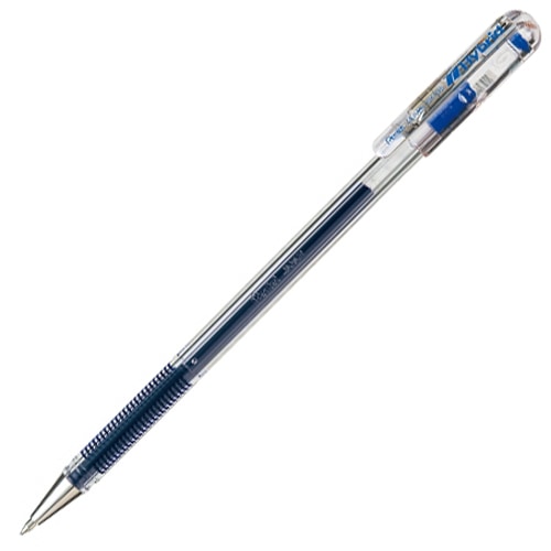 ぺんてる　ゲルインクボールペン　ハイブリッド　0.5mm　青　業務用パック　EK105-GC　1箱（10本）（ご注文単位1箱）【直送品】