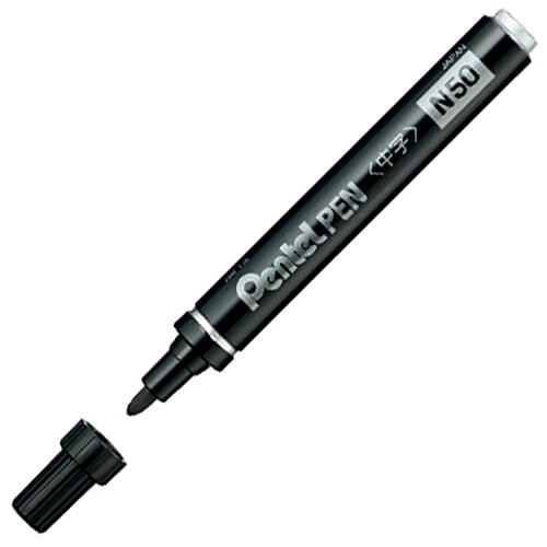 ぺんてる　油性マーカー　Pentel　PEN　N50　黒　N50-AD　1本（ご注文単位1本）【直送品】