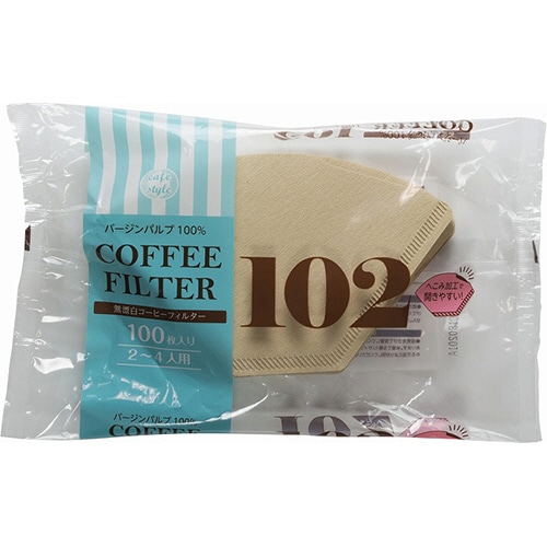 ストリックスデザイン　無漂白　コーヒーフィルター　102　SD-903　1パック（100枚）（ご注文単位1パック）【直送品】