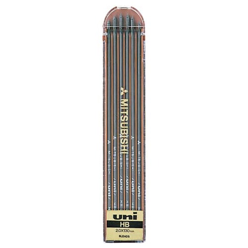 三菱鉛筆 ユニホルダー替芯 2.0mm B ULNB 1個(6本)(ご注文単位1個)【直送品】